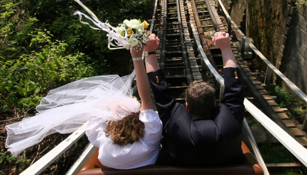 The Worst Wedding Venue Ideas - Rollercoaster